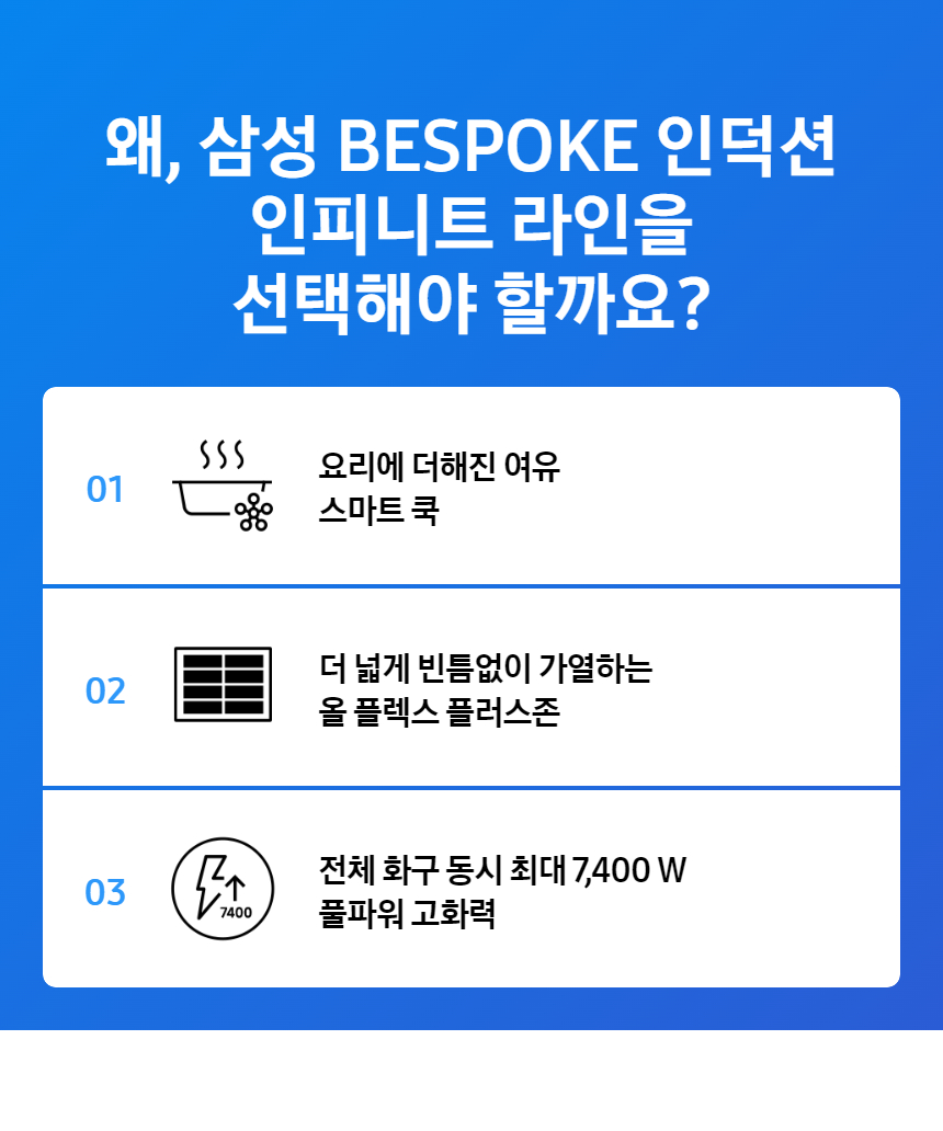 [삼성전자] 비스포크 인덕션 Infinite Line 올플렉스존 그레이지 NZ64B9899RB 상세 이미지 1