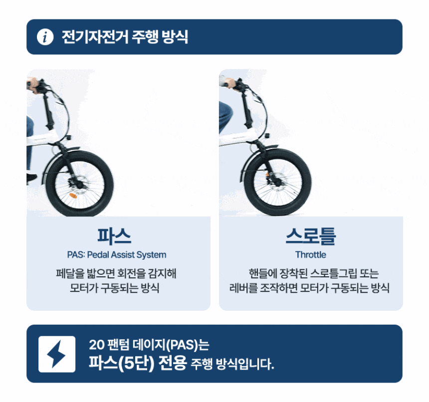 [삼천리자전거] 2026 팬텀 데이지 7 PAS 전용 전기자전거 20인치 (블루블랙)(팬텀 데이지 7-PAS_BK) 상세 이미지 3