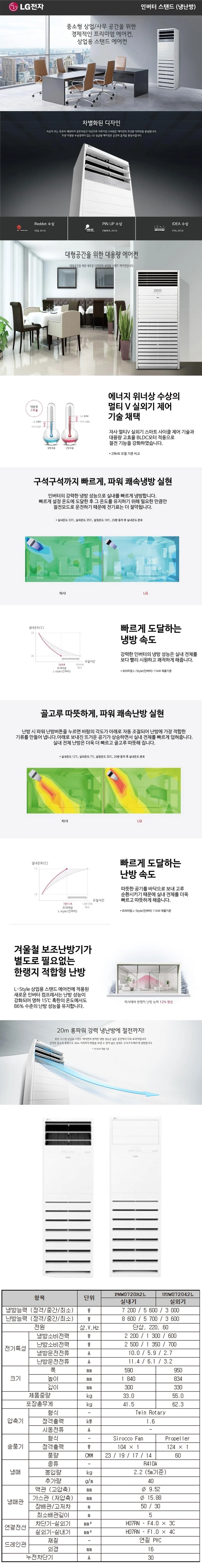 LG_냉난방기_18평형 스탠드_PW0720R2L 상세 이미지 1