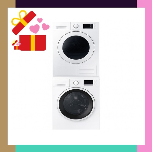 [삼성] 결합2종 드럼세탁기 9kg 화이트+히트펌프 건조기 9kg 화이트 (WW90T3000KW+DV90TA040KE) 상세 이미지 2