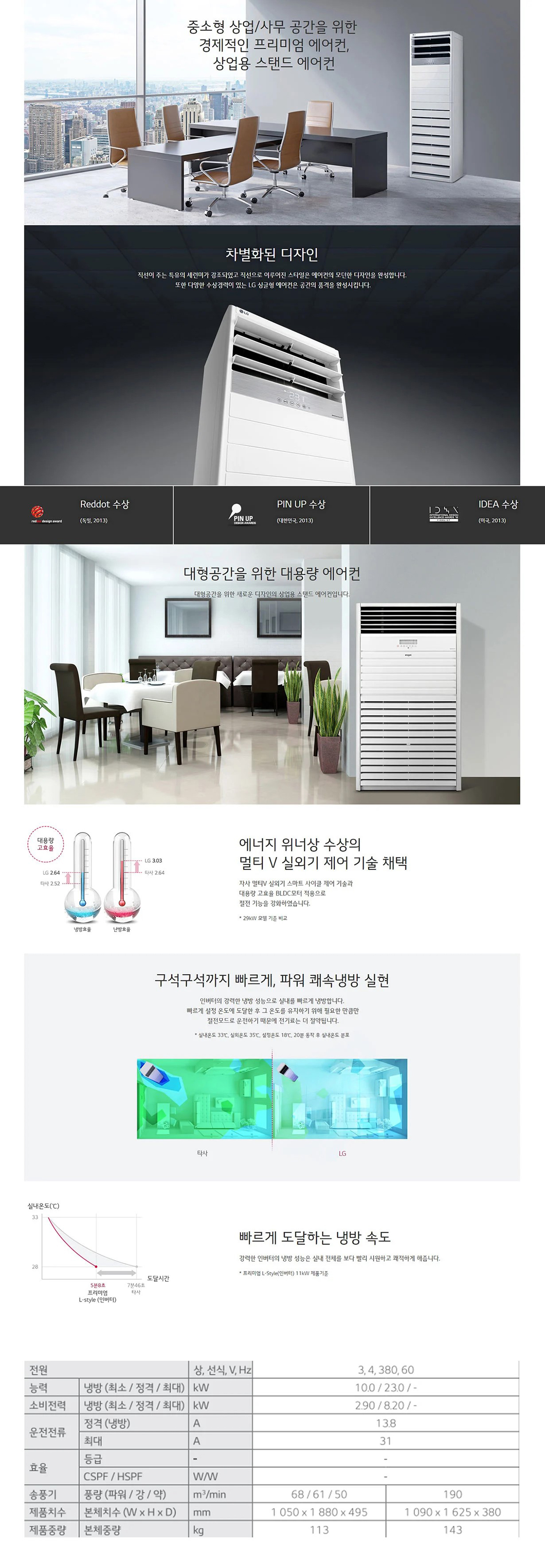 [LG]스탠드 냉방기 63평형(PQ2300F9SF) 상세 이미지 3