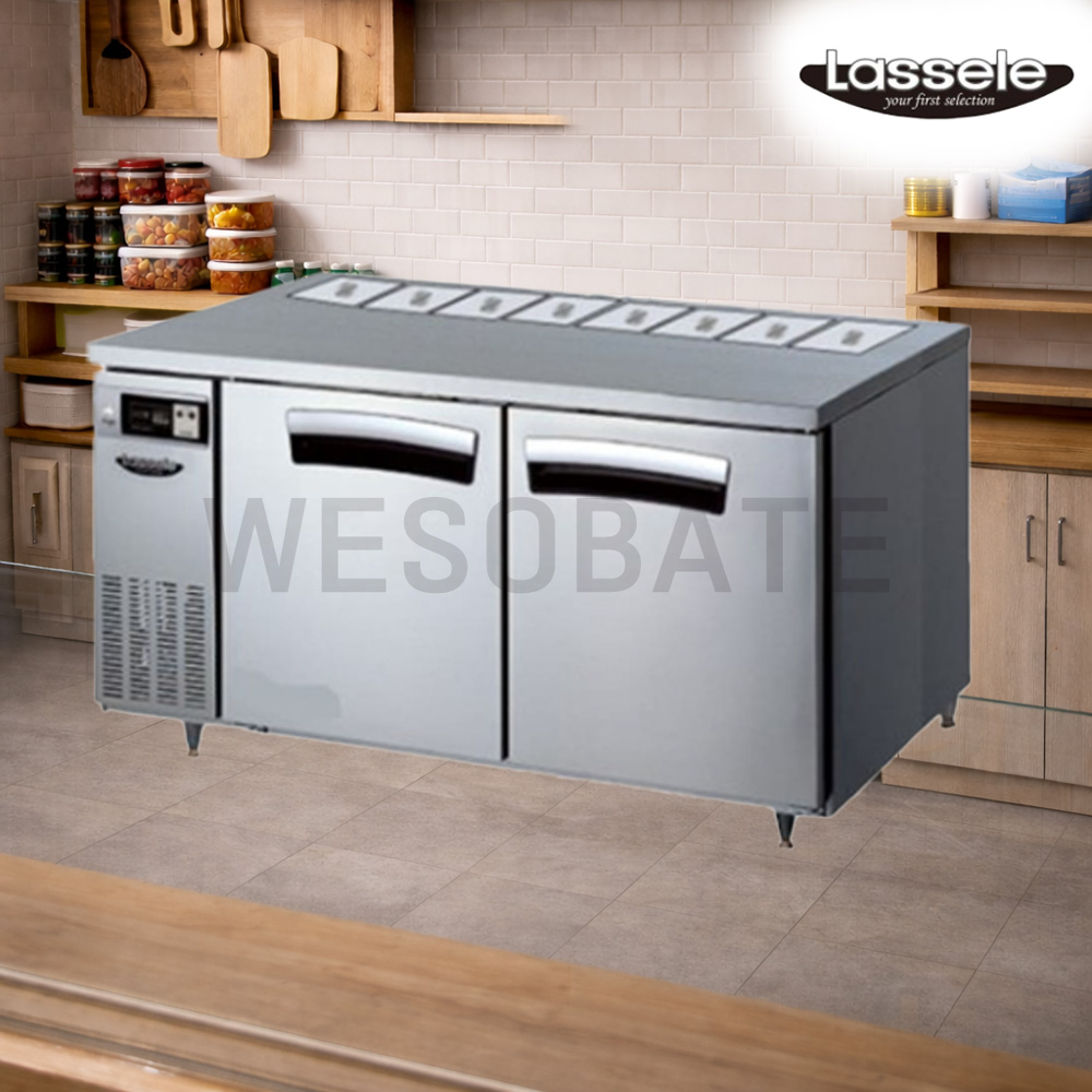 CI_[라셀르] 간냉식 뒷줄 반찬 테이블 냉장고 412L (올스텐) (LTB-1524R(B1)) 상세 이미지 1