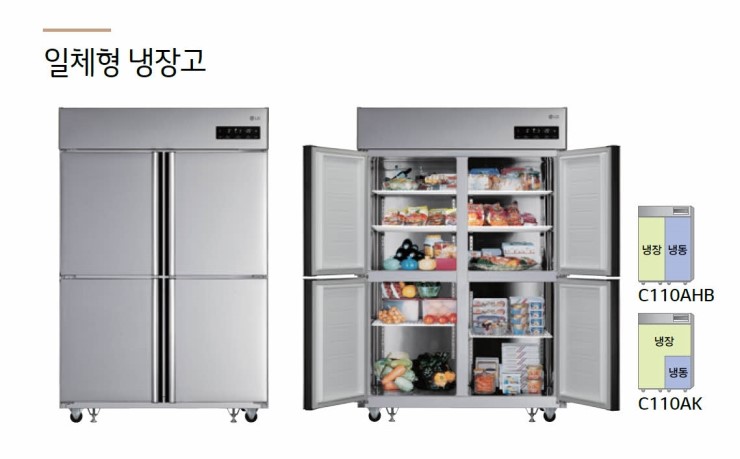 CI_[LG] 업소용 일체형 냉장고 1064L (C110AK) 상세 이미지 1