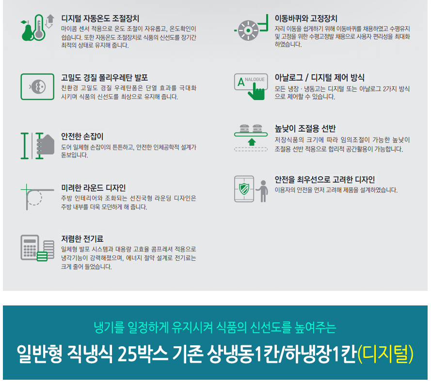 CI_[그랜드우성] 직냉식 냉장고+냉동고 510L 메탈 (CWSM-632RF_메탈) 상세 이미지 8
