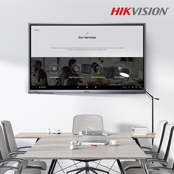 CI_[하이크비전] 4K UHD 스마트칠판 65인치+이동형브라켓 (DS-D5C65RB/A+FS-35S) 상세 이미지 1
