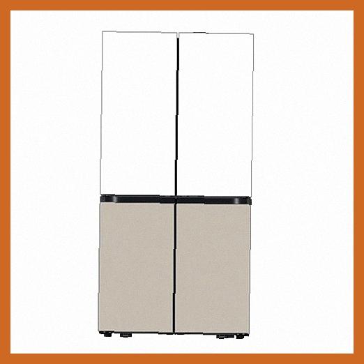 (2Q) 삼성 비스포크 AI 하이브리드 냉장고 4도어 새틴 화이트+새틴 베이지 894L (36) RM80F91M1XJ 상세 이미지 3