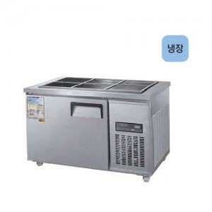 [그랜드우성] 직냉식 테이블 냉장고+냉동고 260L (내부스텐) (36) CWSM-120RFT_내부스텐 상세 이미지 2