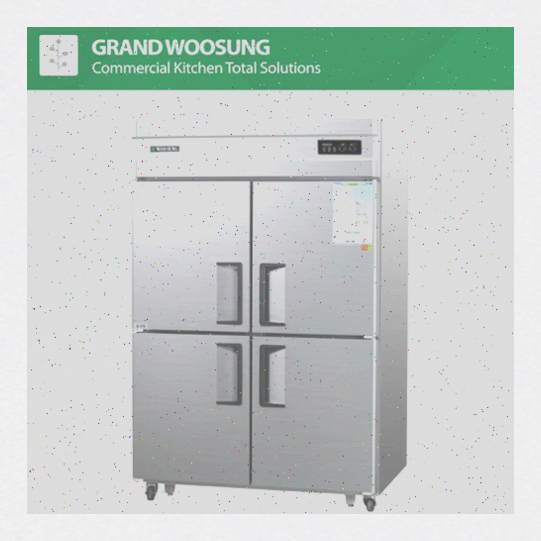 [그랜드우성] 직냉식 상냉장고 + 하냉동고 1120L (메탈) (36) CWSM-1242RF_메탈_상하 상세 이미지 1
