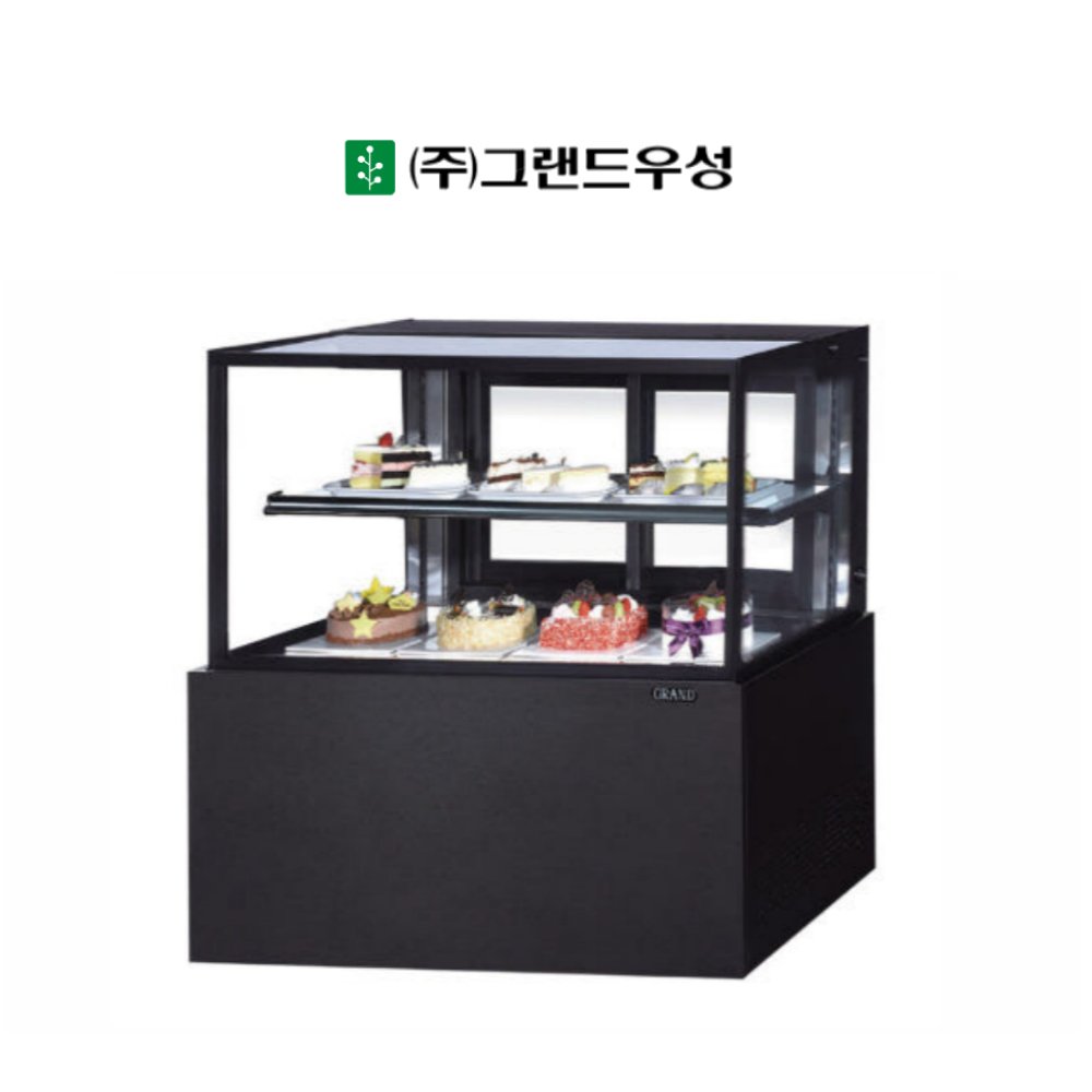 [그랜드우성] 간냉식 제과쇼케이스 900 사각 뒷문형 3단 (블랙) (36) GWBKRG09CF (B) 상세 이미지 2