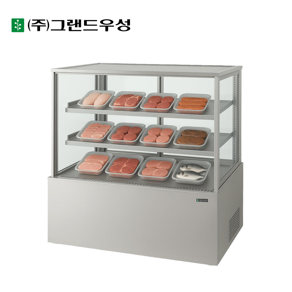 [그랜드우성] 간냉식 제과쇼케이스 1200 사각 뒷문형 3단 (올스텐) (36) GWBKRG12CF (올스텐) 상세 이미지 6