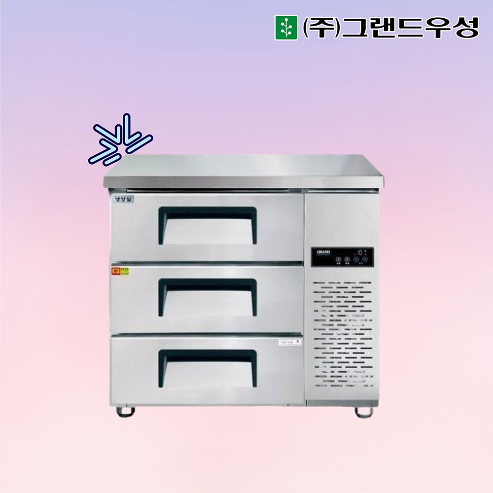 [그랜드우성] 간냉식 높은 서랍 냉장고 204L (폭800) (36) GWFM-090HDT_H8 상세 이미지 3