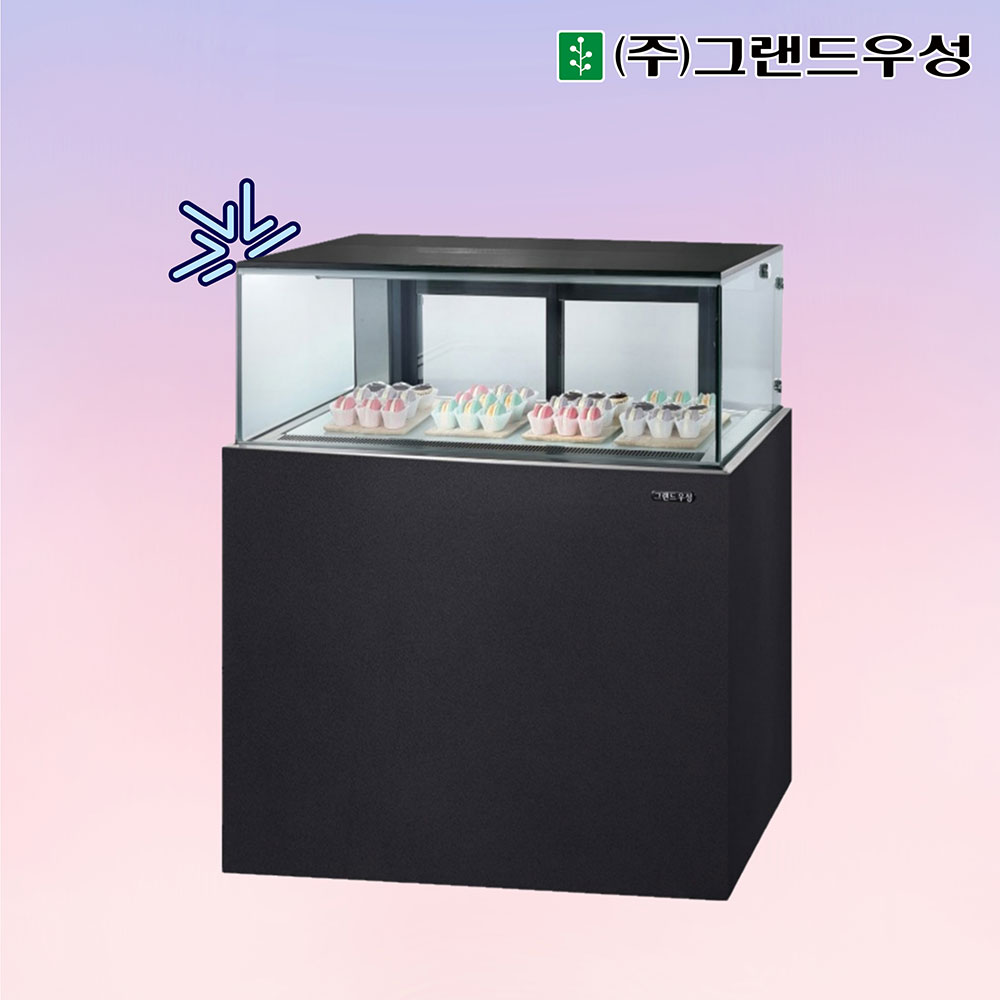 [그랜드우성] 간냉식 마카롱 쇼케이스 900 사각 (블랙) (36) GWGMGG09DF (B) 상세 이미지 1