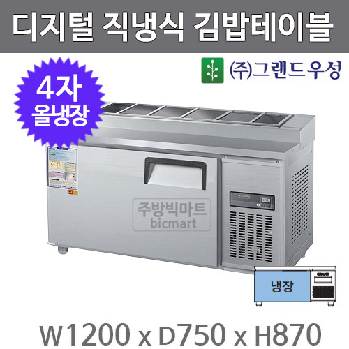 [그랜드우성] 직냉식 김밥 냉장고 260L (올스텐) (36) CWSM-120RBT_올스텐 (K) 상세 이미지 2
