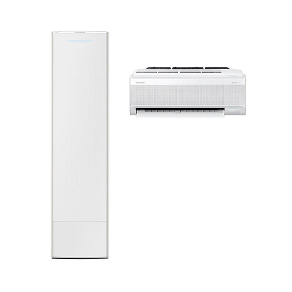 (1Q) 삼성 에어컨 무풍갤러리 AF9900일반 화이트 스탠드+벽걸이 18평+6평 (60) AF80F18D28WRS
