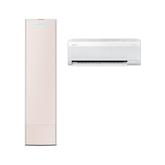 (1Q) 삼성 에어컨 무풍갤러리 AF9900일반 샴페인 스탠드+벽걸이 18평+6평 (60) AF80F18D27CRS