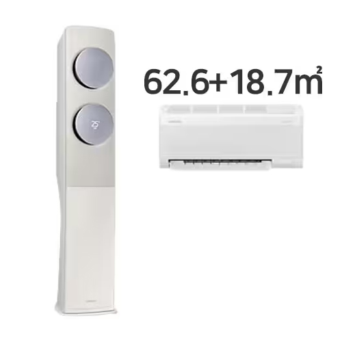 [삼성] 비스포크 무풍 클래식 2in1 에어컨 19+6평형 메탈화이트&메탈릭블루 (AF19C7932WZR2S) 썸네일 1