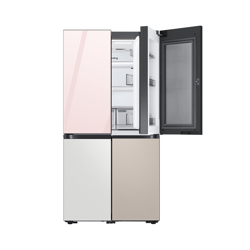 [삼성] 비스포크 UV탈취 4도어 냉장고 849L 새틴 화이트&베이지 (RF85DB9421AP69) 썸네일 2