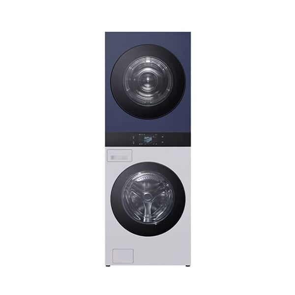 [LG] 트롬 AI 오브제컬렉션 워시타워 25kg+25kg 네이처네이비/네이처크림그레이 (WA2525MYZF)