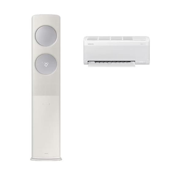 [삼성]클래식 BESPOKE (홈멀티/일반)19평형+6평형 산토리니 베이지/메탈릭 실버(바람문) (AF70F19D24ER1S)