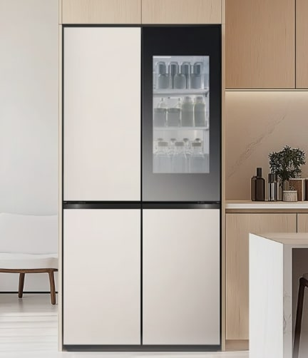 [LG] 디오스 오브제컬렉션 STEM 베이직 냉장고 Fit & Max 601L(베이지&베이지) (M626GBB05-B_D) 썸네일 2