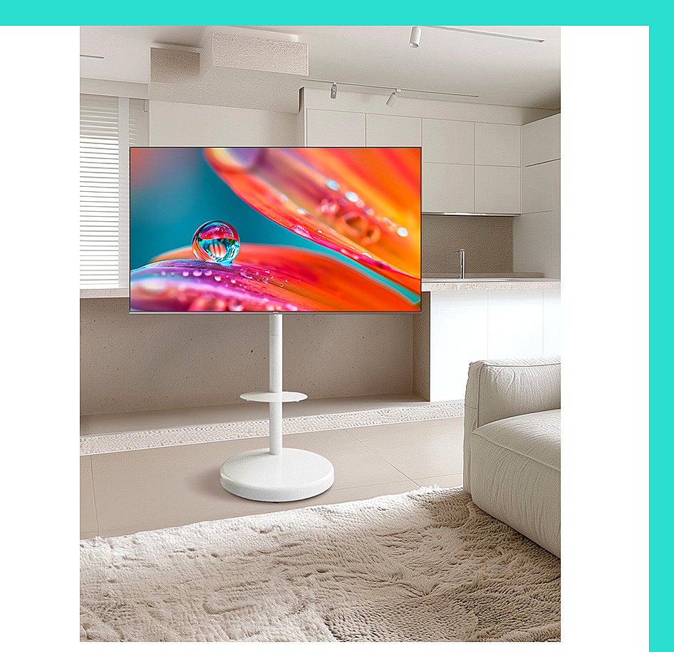 [더함]CHIQ 스마트 구글 5.0 OS _ 안드로이드 14 FHD _ QLED 40인치(화이트) 베젤+이동형스탠드(G404QW-5.0-삼텐바이미) 썸네일 2