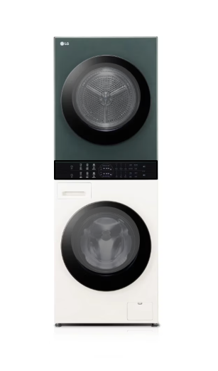 [LG] 트롬 오브제컬렉션 워시타워 컴팩트 세탁기 13kg+건조기 10kg 네이처베이지&네이처그린 (W1310EGN_D) 썸네일 1