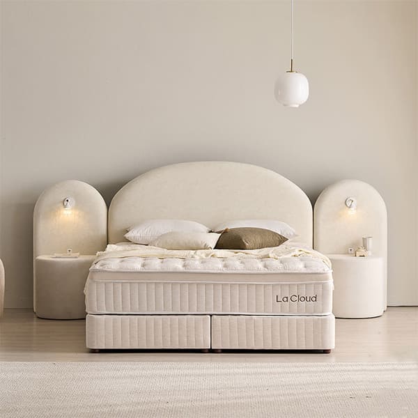 [라클라우드] 블룸 호텔식 침대 패키지 세트 Q (크림화이트) (48개월)