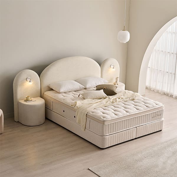 [라클라우드] 블룸 호텔식 침대 패키지 세트 SK (크림화이트) (48개월)