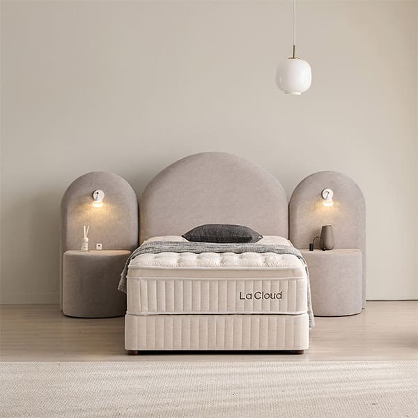 [라클라우드] 블룸 호텔식 침대 패키지 세트 SS (그레이) (48개월)