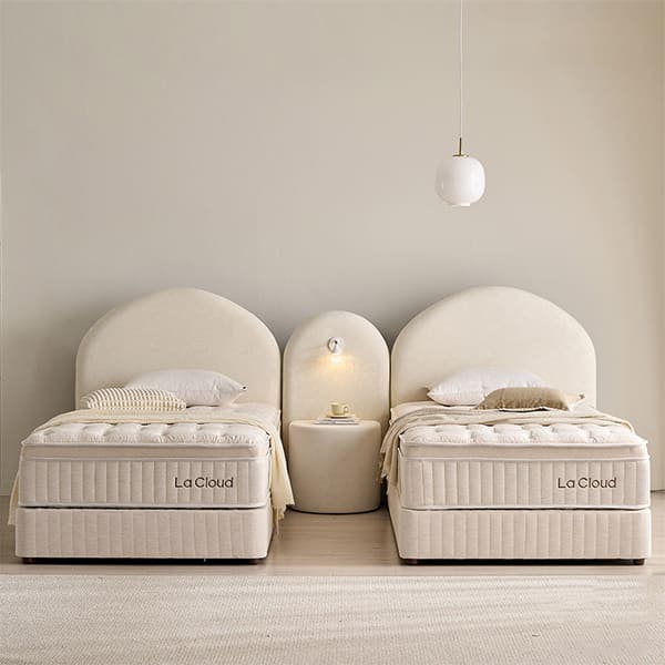 [라클라우드] 블룸 호텔식 침대 패키지 세트 트윈 (크림화이트) (48개월)