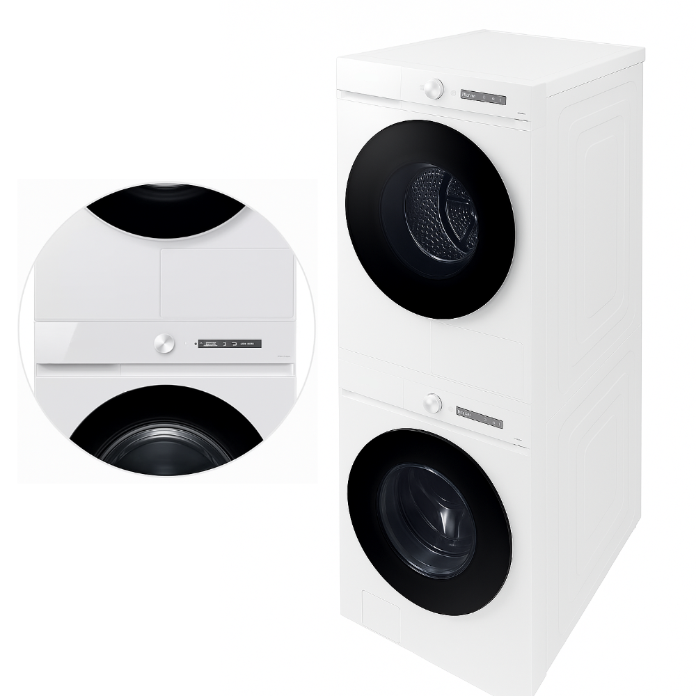 (2Q) 삼성 세탁기+건조기 세탁기 24kg+건조기 20kg 셋트 화이트 키트포함 (36) WF24CB8650BW2N