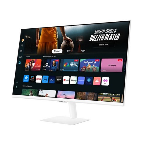 [삼성전자] 무빙스타일 스마트 모니터 M7 32인치(80.0cm) 화이트 LS32DM703UK-ST 썸네일 1