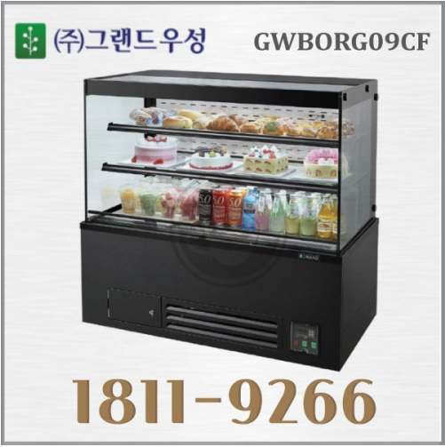 [그랜드우성] 간냉식 제과쇼케이스 900 사각 뒷문형 3단 (올스텐) (36) GWBKRG09CF (올스텐) 썸네일 2