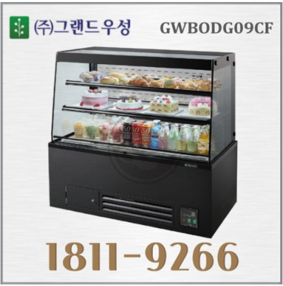 [그랜드우성] 간냉식 제과쇼케이스 900 곡면 뒷문형 3단 (화이트) (36) GWBKXG09CF (W) 썸네일 4