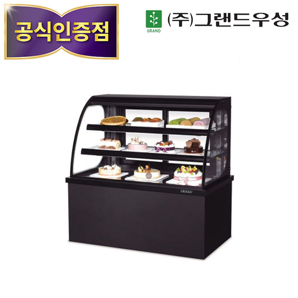 [그랜드우성] 간냉식 제과쇼케이스 900 곡면 뒷문형 3단 (화이트) (36) GWBKXG09CF (W) 썸네일 3