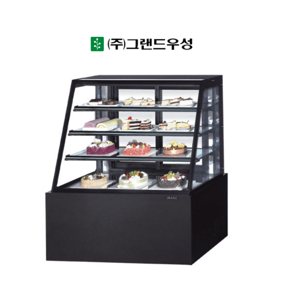 [그랜드우성] 간냉식 제과쇼케이스 1500 곡면 뒷문형 3단 (블랙) (36) GWBKXG15CF (B) 썸네일 3