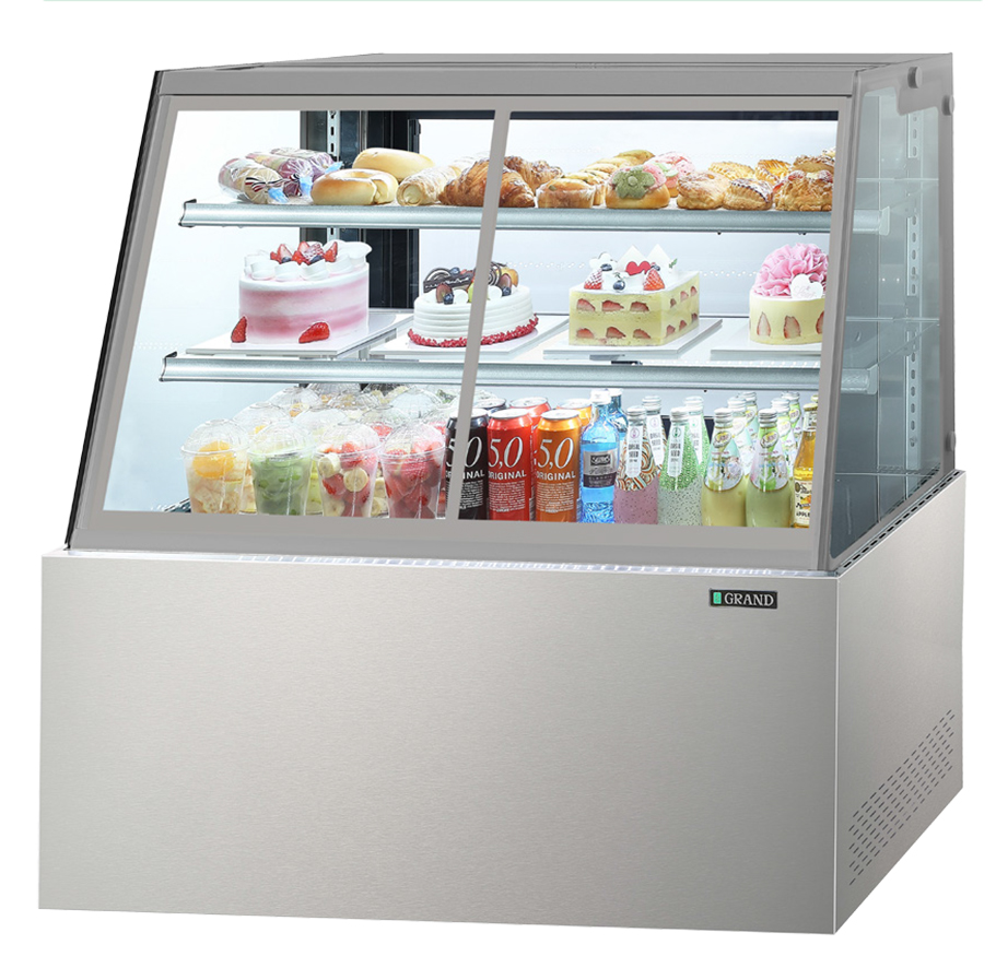 [그랜드우성] 간냉식 제과쇼케이스 1500 곡면 뒷문형 3단 (화이트) (36) GWBKXG15CF (W) 썸네일 1