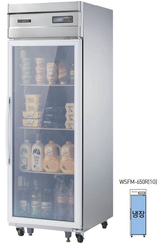 [그랜드우성] 간냉식 냉동고 476L (올스텐) (36) WSFM-650F_올스텐 썸네일 4