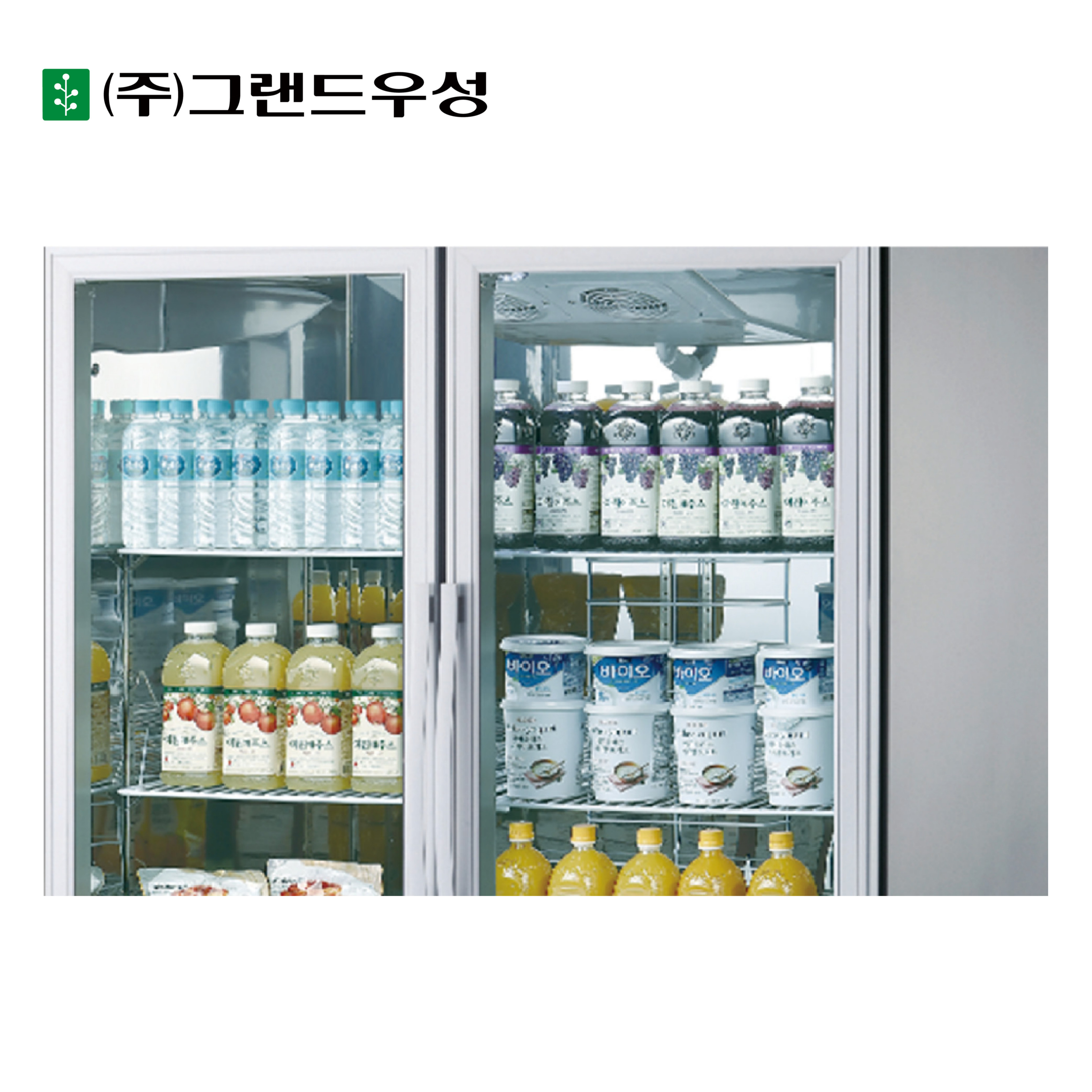 [그랜드우성] 간냉식 유리문 스탠드 냉장고 613L (올스텐) (36) WSFM-740R(1G)_올스텐 썸네일 1