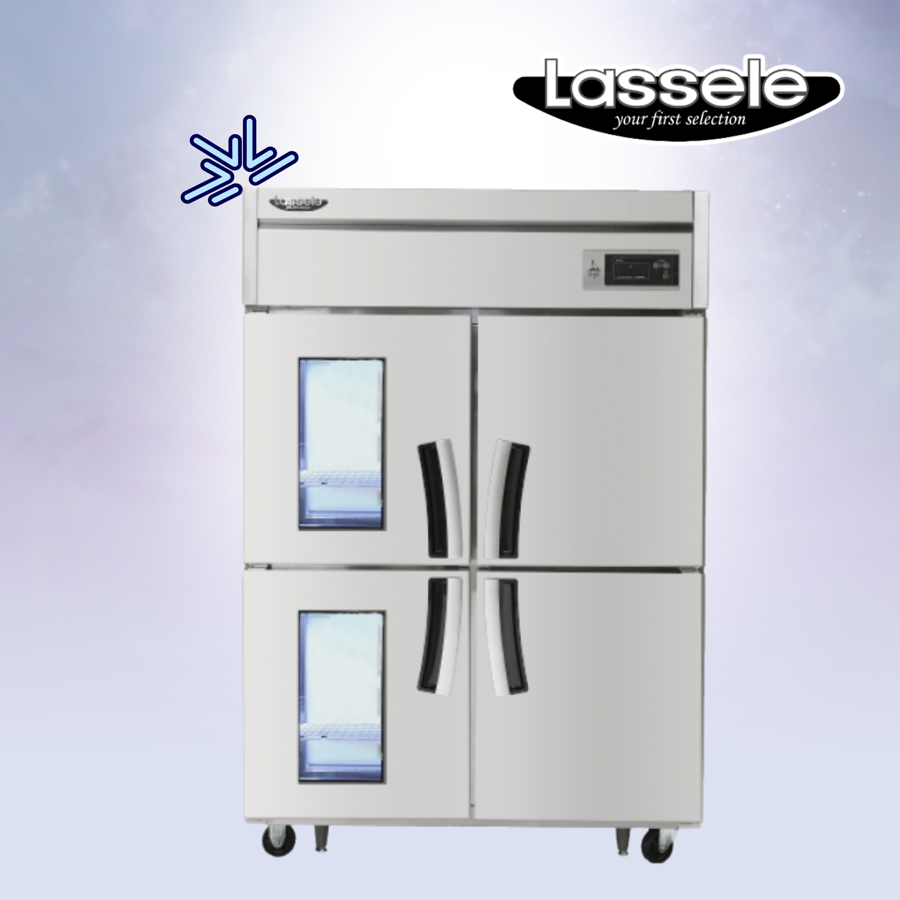 [라셀르] 직냉식 유리도어 냉장고 1100L급 (올스텐) (36) LD-1145RF-2G 썸네일 1