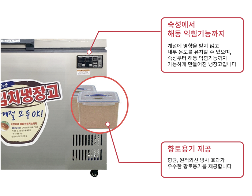 [라셀르] 김치냉장고 450L급 (36) LOK-5221R 썸네일 4