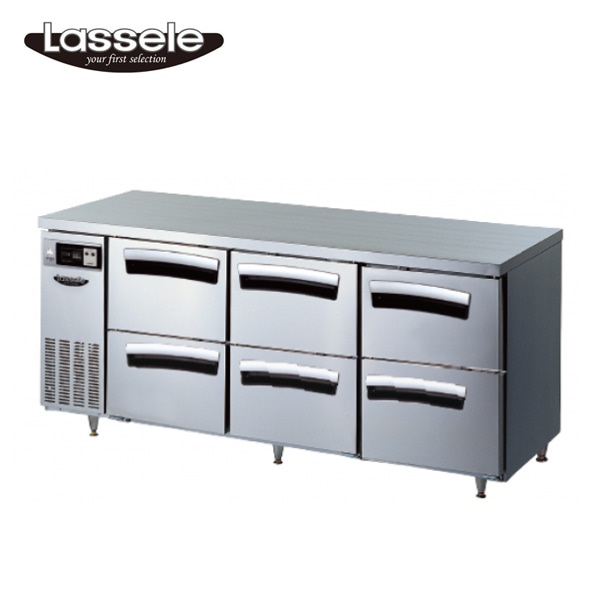 [라셀르] 간냉식 우유서랍 1800 테이블 냉장고 492L (올스텐) (36) LT-1834R-DDD 썸네일 4