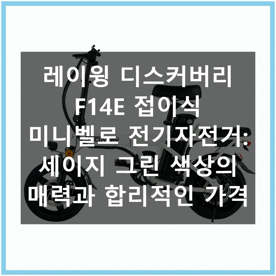 [레이윙] 디스커버리 F14E 전기자전거 10A (세이지그린) (36) F14E10_GN 썸네일 1
