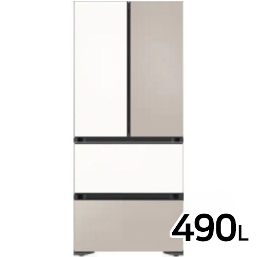 [삼성전자] 비스포크 AI 김치플러스 김치냉장고 4도어 프리스탠딩 490L 1등급 에센셜 화이트 RQ49DB9401EW 썸네일 2