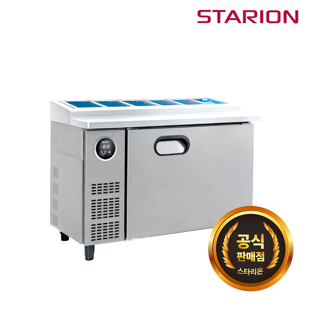[스타리온] 직냉식 1/4밧드 김밥토핑 냉장고 277L (내부스텐) (36) SR-G12EIEVH 썸네일 2