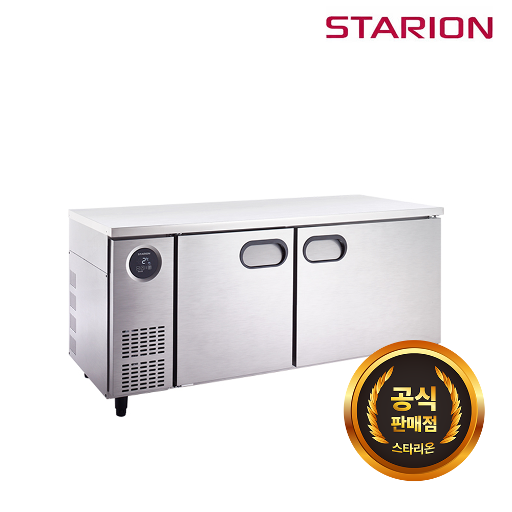 [스타리온] 직냉식 1800 테이블 냉장고 465L (내부스텐) (36) SR-T18EIEMC 썸네일 1