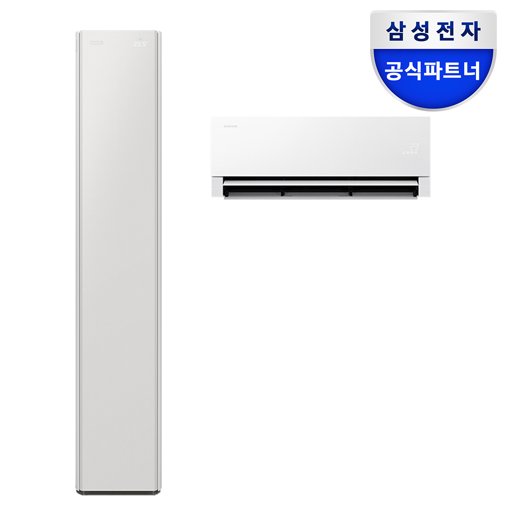 (1Q) 삼성 에어컨 무풍콤보 갤러리 일반 그레이지 스탠드+벽걸이 19평+6평 (60) AF90H19D24SRS 썸네일 1