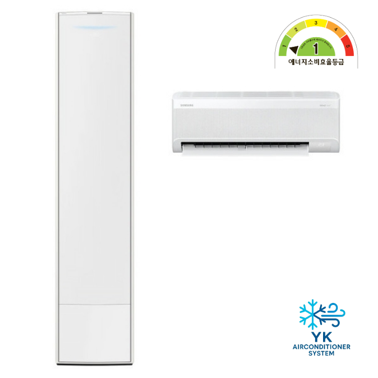 (1Q) 삼성 에어컨 무풍갤러리 AF9900 매립 화이트 스탠드+벽걸이 25평+6평 (60) AF80F25D29WRY 썸네일 3